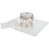 Casatessile Lavette Bagno con Cestino Set 4 Pezzi Garden Lavette Bagno 30x30, Asciugamani Piccoli Viso e Bidet