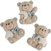 Generic 12 magneti calamite in resina per bomboniera ideali per bomboniere nascita laurea comunione cresima vari soggetti e animali (Orsetto Celeste TEO da 5cm)