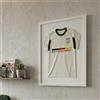 K-Möbel Cornice per maglia da calcio Premium in vero legno Bianco 40x50 cm per bambini e fan - Made in Germany - Teca maglia calcio con sfondo bianco e cornice extra larga - Quadro maglia calcio