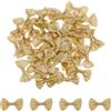 QUARKZMAN 100pz Fiocchi Marroni 1.5 x 1 Mini Fiocco per Realizzare Piccoli Fiocchi di Raso Sfusi per Cucito Fai da Te, Scrapbooking, Regalo di Nozze, Decorazione per La Casa