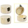 VR VETRINEINRETE Vetrineinrete® Set 2 scatole in legno rotonde per decoupage scatola per decorazioni portagioie matrioska cofanetto personalizzabile per gioielli e minuterie contenitore portaoggetti 61641 F19