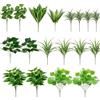 Qnbonrich Piante artificiali da balcone, fiori artificiali come veri, resistenti alle intemperie, resistenti ai raggi UV, piante artificiali per esterni, balcone, giardino, felce, lavanda, fiori artificiali