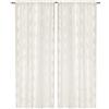 emmevi Tende Finestre Porte Interno Elegante Chic Tessuto Strass Brillantini Coppia 2 pz 60x240 Cm Beige