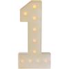 niorttkx Numero di lampadine a LED con numeri illuminati 0 1 2 3 4 5 6 7 8 9, numero luminoso, lettere luminose, numero grande con lampadine, luci bianche calde decorazione luci per feste (1)