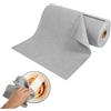 GFUEIGJ 50 panni in microfibra, riutilizzabili, in microfibra, 30 × 30 cm, rotolo di panni in microfibra, per cucina, casa, auto (grigio scuro)
