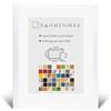 RahmenMax Morena Cornice portafoto 40x55 cm Bianco opaco 55x40 cm con pannello posteriore bianco e vetro acrilico trasparente