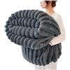 Generic Plaid matrimoniale pile, Morbido Caldo Plaid Peloso di Pelliccia Sintetica, Coperta in peluche di lusso, super morbida, soffice e accogliente, per divani, divani, letti