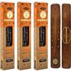Aromasenses - Pack 3 Confezioni di Incenso Biologico Ullas Sandalwood + 1 Tavolette Aromasenses | Incenso 100% Naturale ed Ecologico | Aromaterapia con Erbe Naturali | 25 gr x 3 = 45 gr