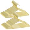 ABHENG 80 Pezzi Appendiabiti in metallo, antiruggine, salvaspazio, robusto, cromato, Scanalature Antiscivolo, Forte e Resistente, 42 x 0,3 x 21 cm (L x B x H), Dorato, AIY0380J
