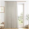 MRTREES 1 Pezzo Tenda Lino Naturale per Camera da Letto Finestra Grande Porta Interni 200x225 cm Tende Semitrasparenti con Passanti Nascosti per Soggiorno Moderne Salotto Casa