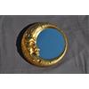 Ideacasa Specchio Luna Dorato Specchiera Oro Stile Barocco Finto Vintage Cm 32 Diametro