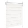 WOLTU Tenda a Rullo Giorno e Notte senza Foratura, Preassemblata, Tenda Oscurante e Filtrante, Doppio Strato per Finestra e Porta, 60x210 cm [Larghezza Tessuto: 56 cm], Crema