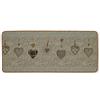Casatessile Tappeto passatoia Cucina Cuori GOBELIN Passatoia Lavello Antiscivolo Lavabile in Lavatrice, Tappeto Bordato Lungo e Multiuso, Corsia su Misura. Tessuto Jacquard Liscio - 240 cm.