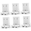 Homoyoyo 6 Pezzi Supporti Porta Lampade Fluorescenti U a Forma di PC per T8 T12 Installazione Conveniente e Illuminazione Uniforme per Ufficio e Conversione LED
