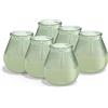 BOLSIUS - Citronella - Candela Patio - Outdoor - Profumata - Verde - 40 Ore di Bruciatura - Confezione da 6