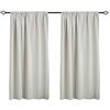 WOLTU Tende Oscuranti Termiche Isolanti per Finestra Tenda Opaca Senza Occhielli 2 Pannelli 135x175 cm, Crema