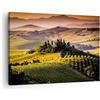 ARTTOR Quadro su Tela Agricoltura fattoria toscana vigna Stampe da Parete 70x50cm Quadri Moderni Soggiorno Camera da Letto 1 pezzo Piccoli Decorazione Murale Wall Art Canvas Grafica Immagini AA70x50-2465