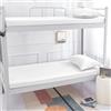 YongXinMY Coprimaterasso futon da pavimento con cerniera, tinta unita, copertura completa, lavabile, antipolvere e rimovibile, con cerniera, per materasso futon giapponese tatami (bianco, 120 x 190 cm)