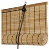 STORESDECO Tenda a Rullo in Bambù con Listelli 8 mm STORESDECO Persiana Naturale Avvolgibile per Porte e Finestre Privacy Protezione Solare Finitura Opaca Naturale 150x175 cm (larghezza x altezza)