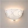 MA MAISON Applique con Ondine in Vetro 30x10x15h cm - da Parete, con Ganci, Attacco E27, 57W, Compatibile con Led, adatto per Soggiorno, Camera da letto, Bagno, Corridoio - Made in Italy