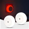Lamptobe 625 nm Luce notturna rossa con spina per bambini, luce notturna rossa alla melatonina con sensore crepuscolare e accensione/spegnimento automatico per camerette, camere da letto, cucine, bagn