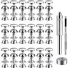 Youery 18 Pezzi Bottoni Automatici a Pressione con 3 Strumenti di Fissaggio a Scatto, 15mm Metallo Bottoni a Pression per Abbigliamento, Pelle, Giacche, Jeans, Borse