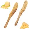 GXGM 2 PCS Legno Butter Cutter,Legno Coltelli Spalmatori di Formaggio,Multifunzione,Coltelli da Tavola in Legno, Spalmatore per Burro,Adatto per Spalmare Burro, Marmellata,Pane