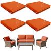 seokor Impermeabili Fodere per Seduta del Divano con Cerniera，50x50 55x45 60x60cm Esterno Copricuscini Rimovibili per Interni ed Esterni, Patio, Giardino Mobili in Rattan(Color11,50x50x5cm(4pcs))