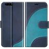 BoxTii Cover per Huawei P10, Custodia in PU Pelle Portafoglio per Huawei P10, Magnetica Cover a Libro con Slot per Schede, Blu