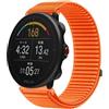 GIOPUEY Cinturini Compatibile con Polar Vantage M2, Nylon Traspirante Sport Loop Cinturino in Morbido Nylon Intrecciato Strap Band - Orange