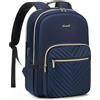 LOVEVOOK Zaino Donna Porta PC 17,3 Pollici, Impermeabile Zaino per Laptop con Caricatore USB, grande Zaino Computer per Università Viaggi Lavoro Scuola Ufficio Blu