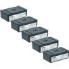 vhbw 5x batteria sostituisce Autec ARB-LBM02M, LBM02MH per telecomando remote control (2000mAh, 2,4V, NiMH)