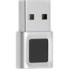 Jectse Lettore di Impronte Digitali USB, Lettore di Impronte Digitali per PC Lettore di Chiavi per Impronte Digitali USB Scanner Biometrico Tocco a 360 Gradi Corrispondenza Rapida per