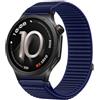 GIOPUEY Cinturini Compatibile con OnePlus Watch 4, Nylon Traspirante Sport Loop Cinturino in Morbido Nylon Intrecciato Strap Band - Darkblue