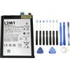 L2M1 Batteria per Samsung Galaxy A14 4G SM-A145R/DSN SM-A145R/DS SM-A145R SM-A145 HQ-50SD 5000mAh 4900mAh con kit attrezzi cacciaviti smontaggio montaggio