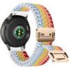 FayToon Cinturino per Orologio 20mm/22mm Nylon Intrecciato - Arcobaleno