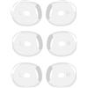 Wiki VALLEY [3 paia] Tappi di ricambio per Airpods 4, tappi per le orecchie in silicone per Airpods4 si adattano alla custodia di ricarica (bianco)