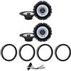IPNOSIS Kit 4 Casse ALPINE SXE-1725S + SXE-1725S per VW Golf VI VII, VW New Beetle (No Cabriolet) fino al 2010, VW Polo dal 2009 in poi da 165mm con 2 Supporti Anteriori, 2 Posteriori e 4 Connettori