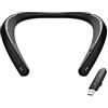 My Theater Altoparlante Bluetooth indossabile con archetto da collo universale, nero (EM-W100UBK)