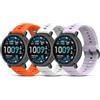 CHULN 3 Pezzis 22mm Cinturino per Amazfit Active Max/Balance/Balance 2/Bip 5/Bip 6/Cheetah/Cheetah Pro, Regolabile Sportiva Cinturino in Silicone di Ricambio per Smartwatch.