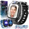 VELTIX® Orologio intelligente per bambini X Pro 4G + 2 cinturini gratuiti, smartwatch per bambini con GPS e chiamate, orologio con GPS, orologio per bambini con videochiamate (Premium)