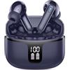 Motost Cuffie Bluetooth, cuffie senza fili Bluetooth 5.4 in-ear con 4 microfoni ENC per cancellazione del rumore, cuffie stereo HiFi senza fili da 48 ore con display LED, auricolari impermeabili IP7 per