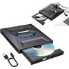 Generico Lettore Blu-ray Esterno 7-in-1, USB 3.0 e Type-C, con Lettore SD/TF e 3 Hub USB, Masterizzatore DVD Portatile Sottile per MacBook, Laptop, PC Windows