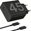 AOKUTDA Caricatore da 45 W per Motorola USB C, cavo di ricarica e dati, 2 m, adattatore USB C, alimentatore di rete per Motorola Edge 50, 40, 30, Moto G85, G84, G82, G73, G55, G54, G53, G52, G31, G23, G22