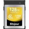 Bitsjour Scheda di Memoria CFexpress Tipo B 128GB, Video e Foto RAW 4K 8K, CF Express Type B Card per Fotocamere e Videocamere, per Canon EOS R3/R5/R5C, per Nikon Z6/Z7/Z9/D5/D6