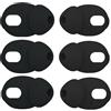Wiki VALLEY Cuscinetti auricolari per AirPods Pro, 3 paia di ganci in silicone antiscivolo, cuscini in-ear compatibili con Apple AirPods Pro 2019 (nero) (Ear Cover Tips- L R)