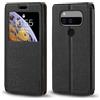 Shantime Custodia Flip in Pelle PU con Finestra Visibile e Chiusura Magnetica Invisibile Compatibile con Unihertz Jelly Max, Protezione Totale (Nero)