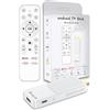 GREVA TV Stick 4K Ultra HD Streaming Dispositivo 2025 Ultimo Android 14.0 TV Stick con Telecomando Vocale GG Assistant Streaming Media Player 2GB 16GB HDR/AV1/2,4G/5G WiFi/BT 5.0, Smart TV Box Bianco
