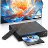 MAITE DVD Player Compatto per TV, Lettore DVD HDMI 1080P con Porta USB