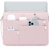 HYZUO 17-17,3 Pollici Borsa per portatile per 17 17,3 HP/Dell/Lenovo/ASUS/Acer/LG/MSI Gaming Laptop/Razer Blade 17/18, Uomini Donne NoteBook Custodia protettiva Borsa, Rosa Pallido
